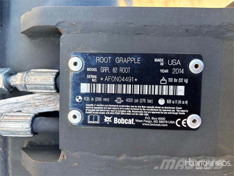 Bobcat 82 in Skeleton Skid Steer Grapple Bucket - Fits Bo Grabeži