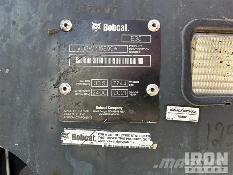 Bobcat E35 Miniescavadeiras < 7t (Mini escavadeiras)