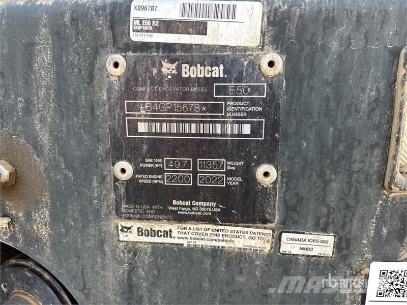 Bobcat E50 Mini Excavator Mini kotrók < 7t
