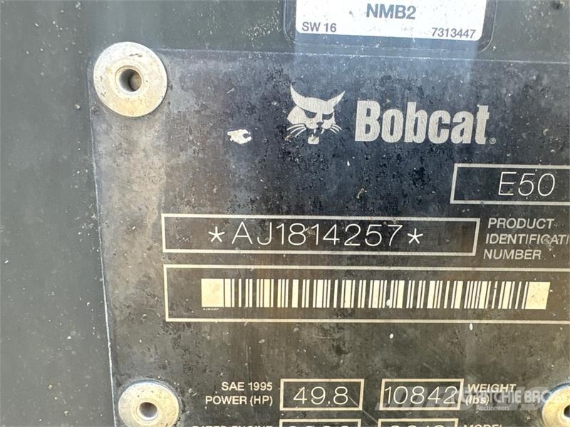 Bobcat E50 Mini Excavator Minigravemaskiner