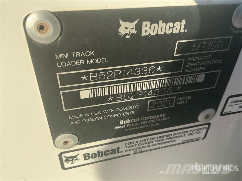 Bobcat MT100 Compact Track Loader Kompaktlastere