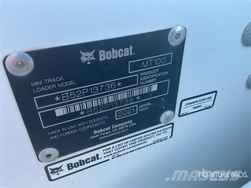 Bobcat MT100 Compact Track Loader Kompaktlastere
