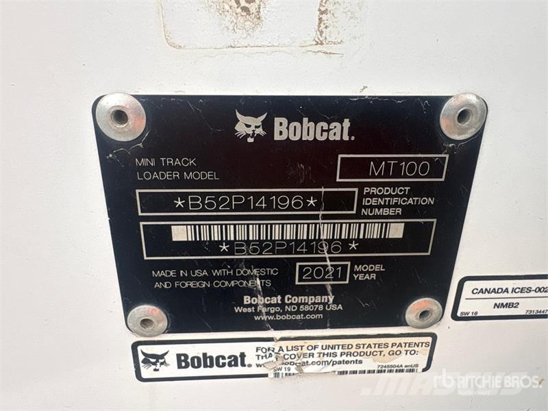 Bobcat MT100 Compact Track Loader Skid steer mini utovarivači