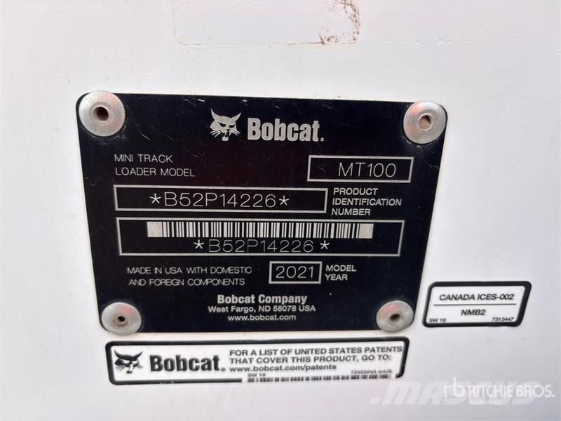 Bobcat MT100 Compact Track Loader Minilæsser - skridstyret