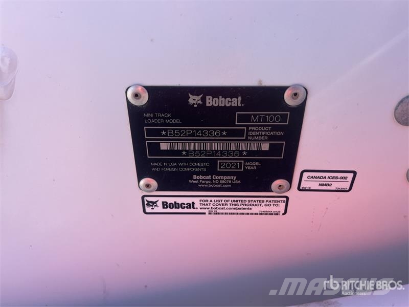 Bobcat MT100 Mini Compact Track Loader Kompaktlader