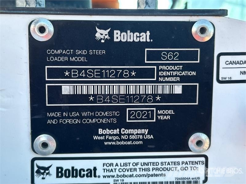 Bobcat S62 Two-Speed Skid Steer Loader Mini Pale Gommate