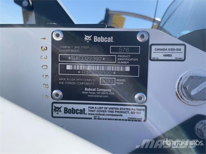Bobcat S76 Skid Steer Loader لوادر انزلاقية التوجيه