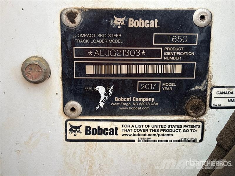 Bobcat T650 Skid steer loaders