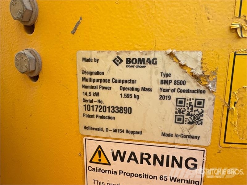 Bomag BMP 8500 ソイルコンパクター