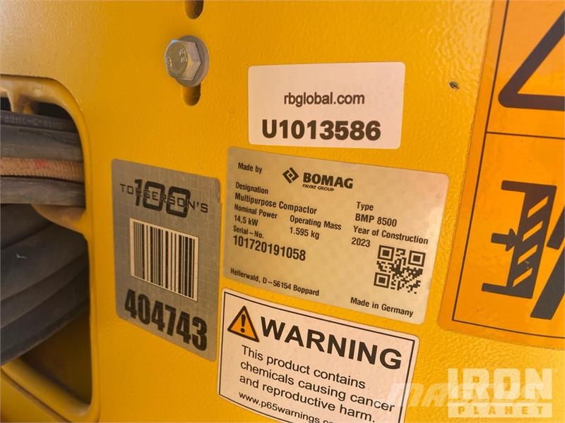 Bomag BMP 8500 Hjullaster til komprimering