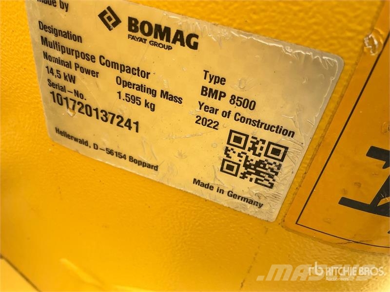 Bomag BMP 8500 토양 다짐기