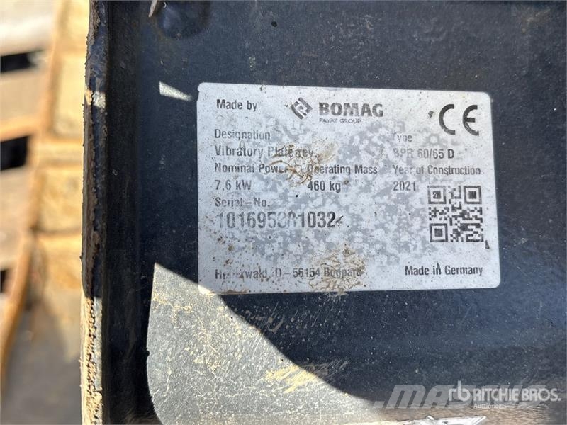 Bomag BPR60/65D Vibratory Plate Compactor (Inoperable) 진동롤러
