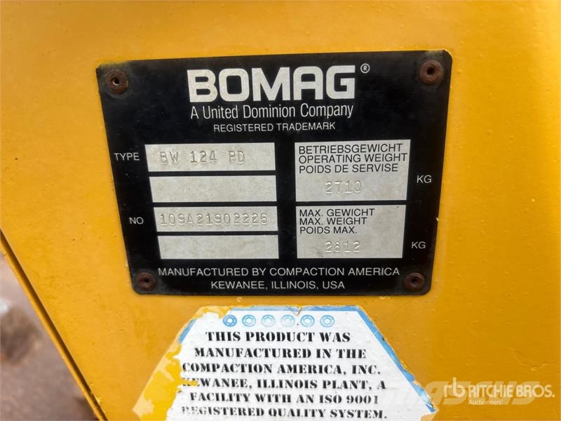 Bomag BW124PD Padfoot Drum Compactor Walzenzüge