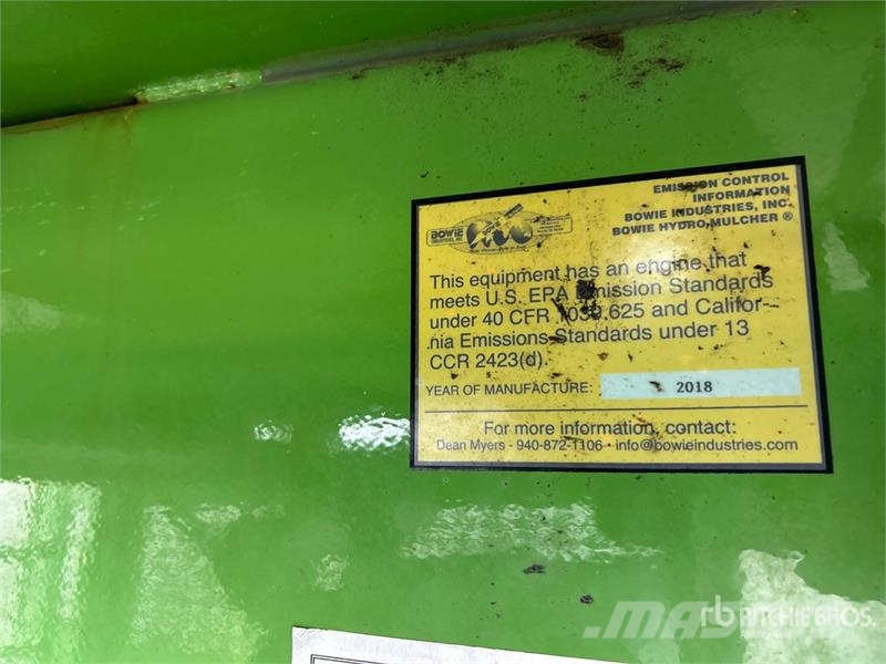 Bowie Hydroseeder مكونات أخرى