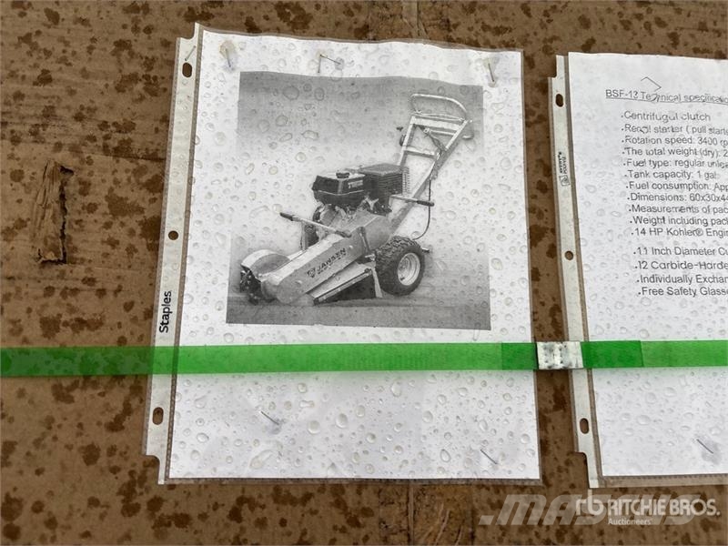  BSF13 Stump Grinder パワーハローとロータリーハロー