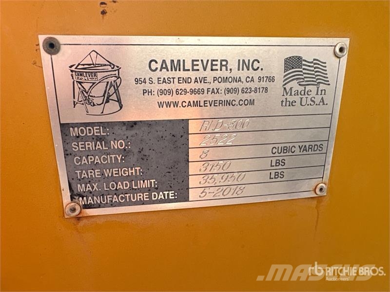 Camlever RLD-800 Concrete Bucket Concrete accessories