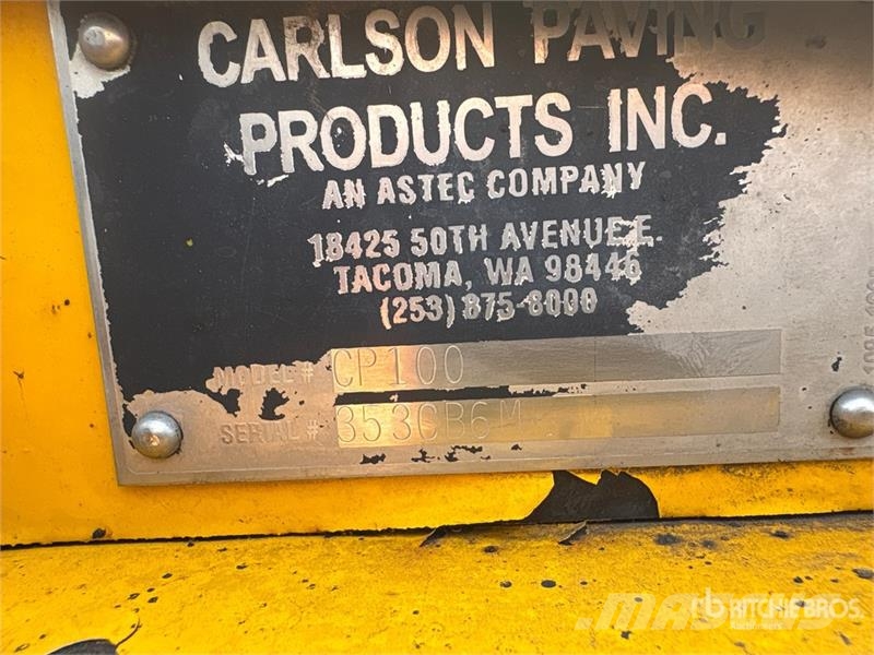 Carlson CP100 Track Asphalt Paver 아스팔트 포장장비
