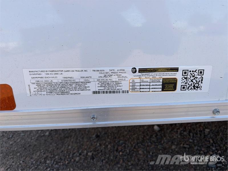 Carry-On 11 ft S/A Enclosed Trailer Прицепы-фургоны
