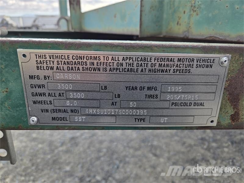 Carson 10 ft S/A Utility Trailer Други ремаркета