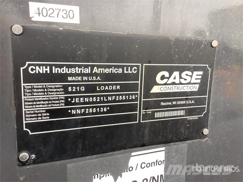 CASE 521G XT Wheel Loader Pás carregadoras de rodas