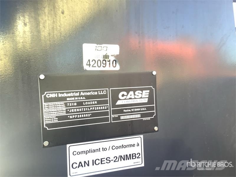 CASE 721G Wheel Loader Læssemaskiner på hjul