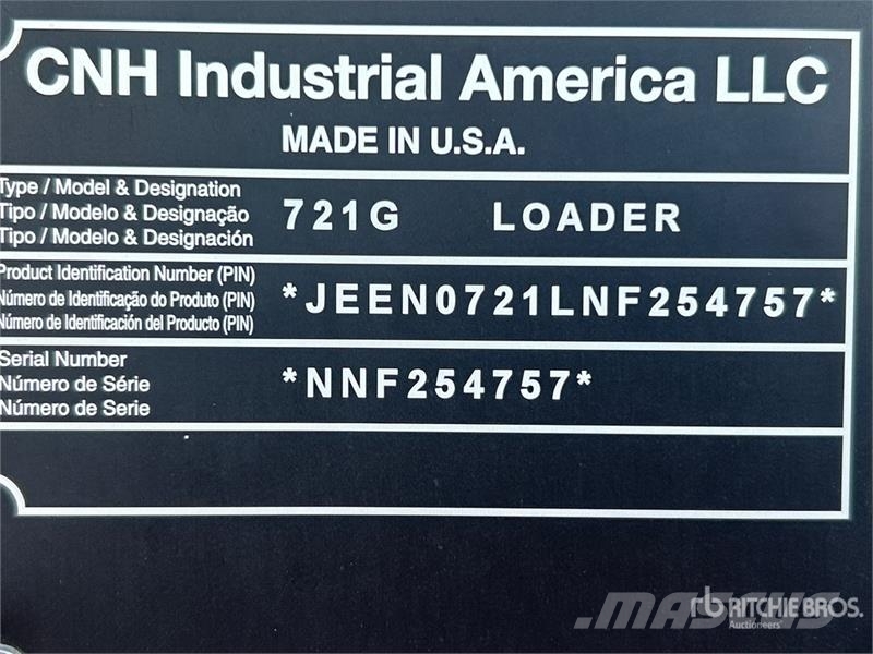 CASE 721G XR Wheel Loader Radlader