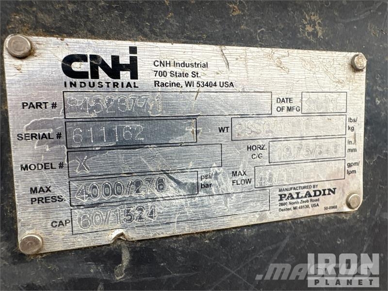 CASE 84523771 60 in Skid Steer Mulcher Лісові мулчери