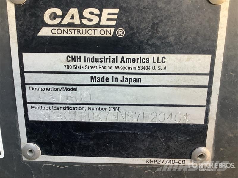 CASE CX160D Tracked Excavator Crawler excavators