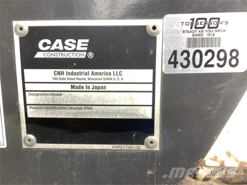 CASE CX190E Tracked Excavator Верижен екскаватор