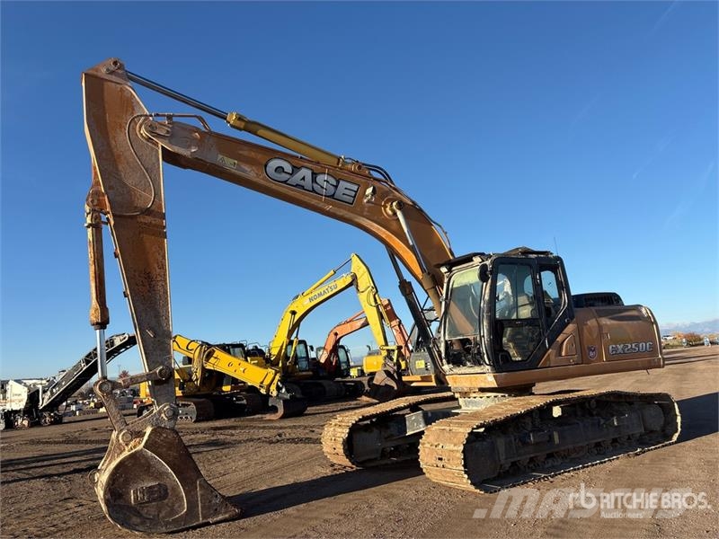 CASE CX250C Tracked Excavator Kāpurķēžu ekskavatori