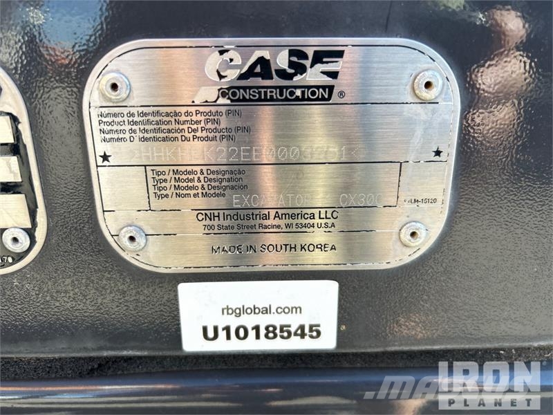 CASE CX30C Mini Excavator Mini ekskavatörler, 7 tona dek