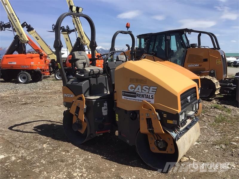 CASE DV23 Double Drum Roller Divvalču grunts veltņi