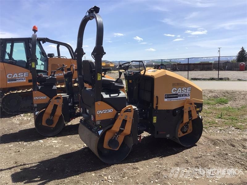 CASE DV23 Double Drum Roller Divvalču grunts veltņi