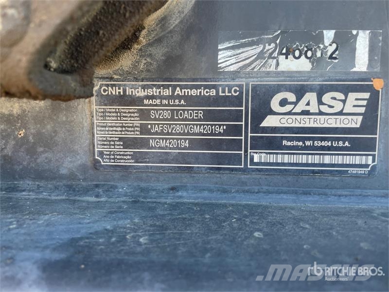 CASE SV280 Skid steer mini nakladalci