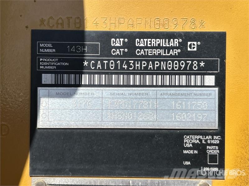 CAT 143H AWD Motor Grader Grederji