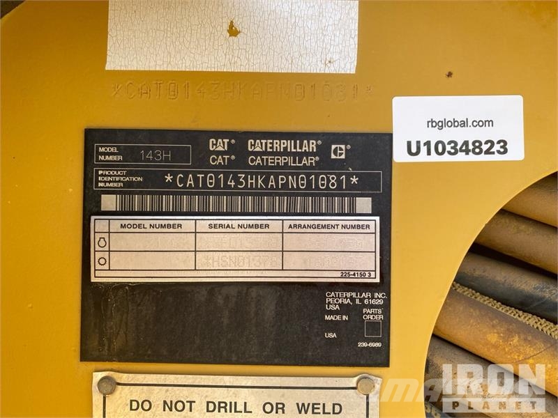 CAT 143H VHP Plus Vejhøvle / Gradere