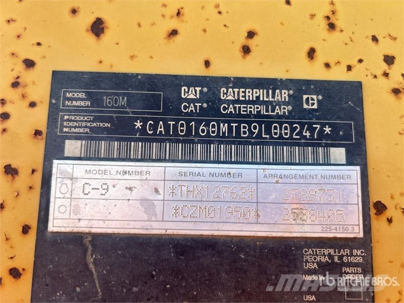 CAT 160M VHP Motor Grader Grejdery
