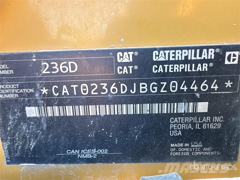 CAT 236D Minilæsser - skridstyret