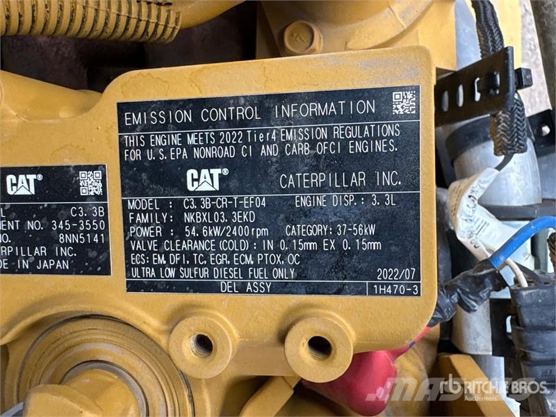CAT 246D3 Two-Speed Skid Steer Loader Minilæsser - skridstyret