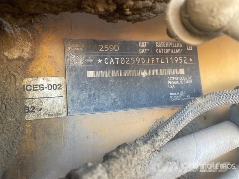CAT 259D Kompaktrakodók