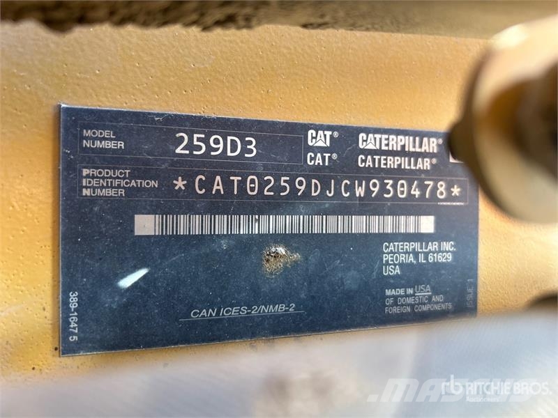 CAT 259D3 Two-Speed Compact Track Loader Kompaktrakodók