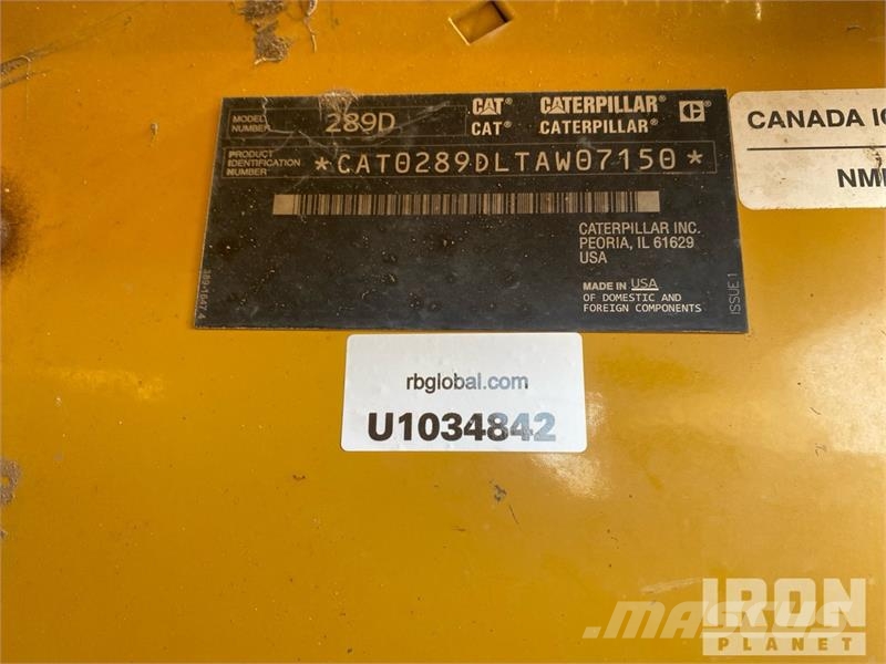 CAT 289D Kompaktrakodók