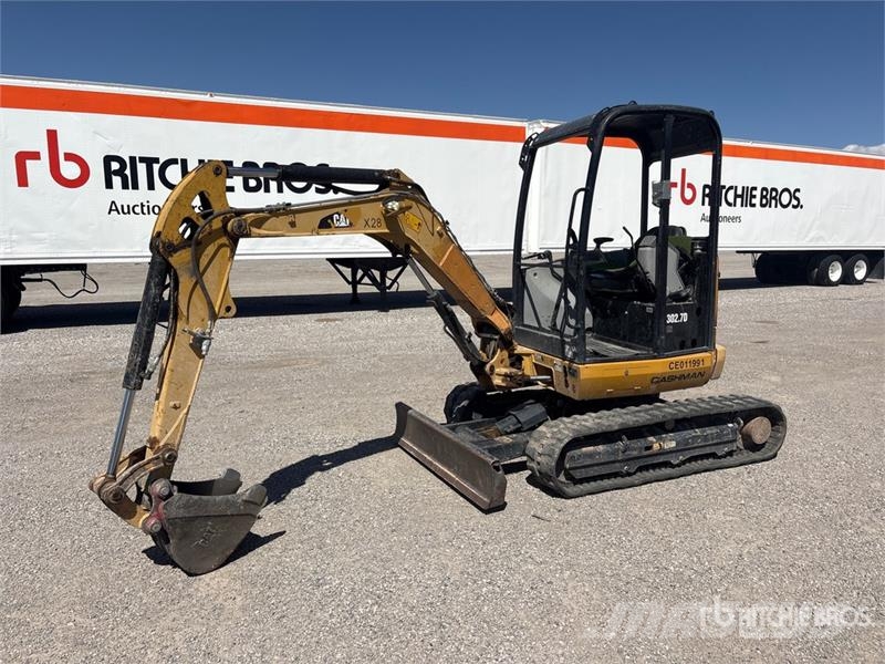 CAT 302.7DCR Mini Excavator Mini ekskavatörler, 7 tona dek