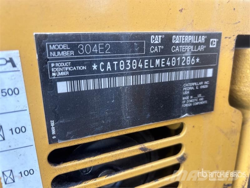 CAT 304E2 CR Mini bagri <7t