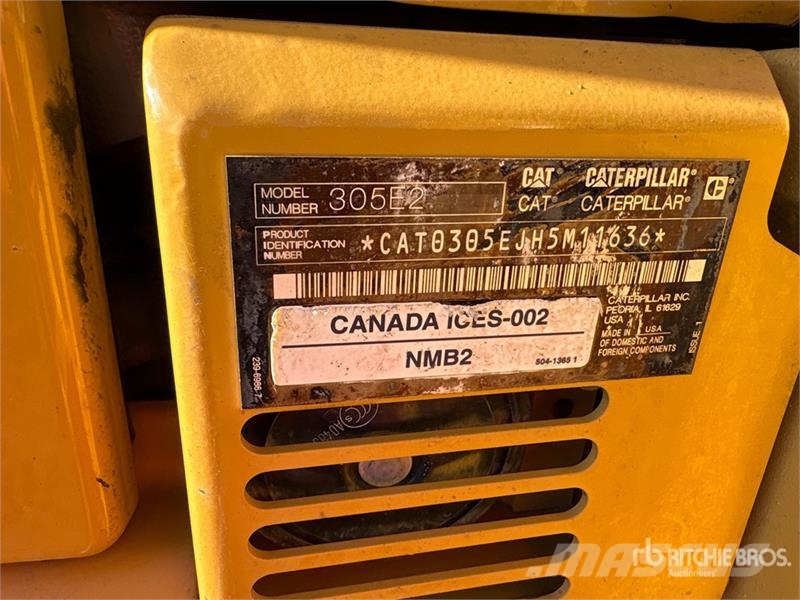 CAT 305E2 CR Mini Excavator Minigravemaskiner