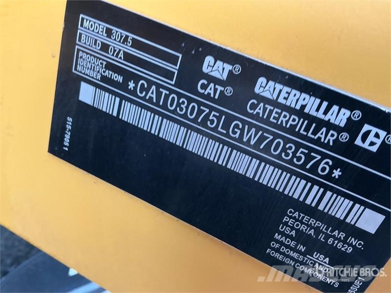 CAT 307.5 Mini Excavator حفارات صغيرة أقل من 7 طن (حفارات صغيرة)