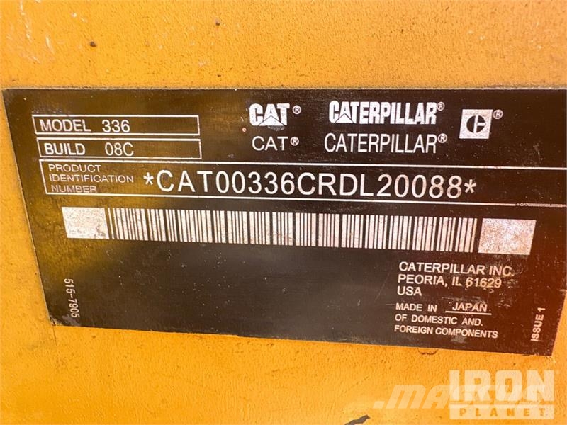 CAT 336 Tracked Excavator Raupenbagger