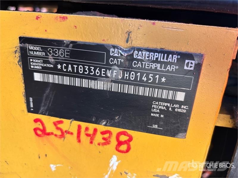 CAT 336E L Tracked Excavator Bagri goseničarji