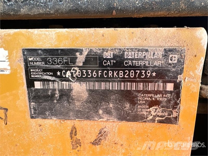 CAT 336F L Tracked Excavator Bagri goseničarji