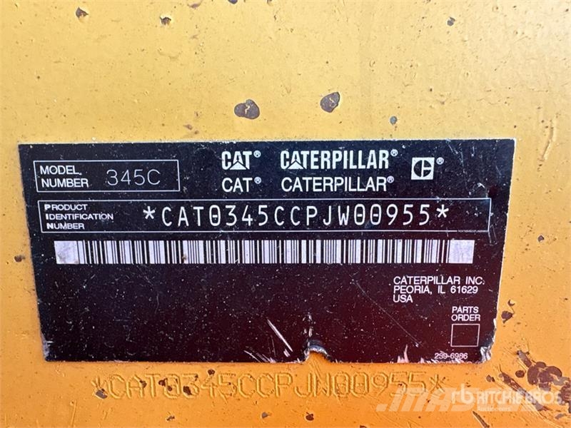 CAT 345C L Lánctalpas kotrók
